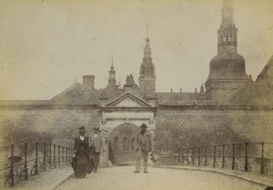 Denmark Frederiksborg near Copenhagen Castle entry Old Photo 1890 #2