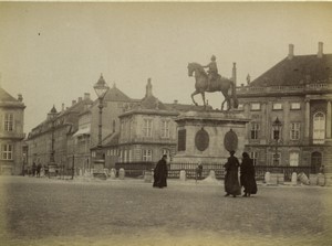 Sweden Stockholm Gustav Adolfs torg Square Old Photo 1890