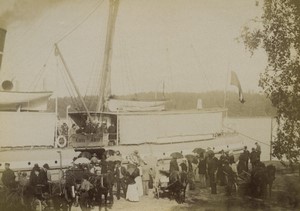 Finland Aland Steamship Abo Passengers stop at Mariehamn Old Photo 1890 #2