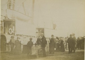 Finland Aland Steamship Abo Passengers stop at Mariehamn Old Photo 1890 #3