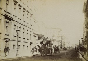 Germany Berlin Friedrichstraße after the bridge on the Spree Old Photo 1890