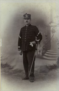 France Roubaix Military Officer in Uniform old photo Semoff 1900