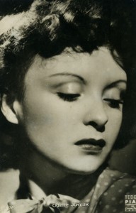 Actrice Odette Joyeux Ancienne Carte Photo Teddy Piaz 1960