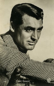 Actor Gary Grant Old Warner Bros Photo RPPC 1960