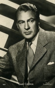 Actor Gary Cooper Old Paramount Photo RPPC 1960