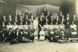 Northern France Oignies Musical Wedding Old Photo 1910 #1