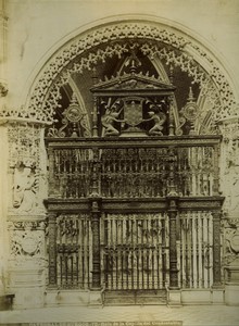 Spain Burgos Cathedral Constable Condestable Chapel old Photo 1880