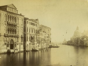 Italy Venice Grand Canal Santa Maria della Salute old Photo 1880