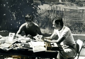 France Cinéma F A Burguet François Leterrier working on Proust Old Photo 1966 #1