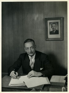 France Portrait of Joseph Callies PDG of Bull Old Photo Draeger 1962