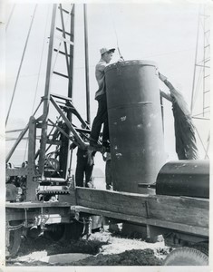 USA Iowa drill rig old photo Bob Jones 1960's