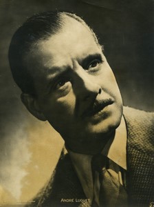 France actor portrait André Luguet Old photo Pathé 1940