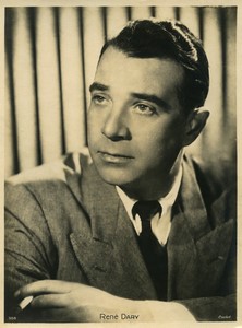 France actor portrait René Dary Old photo Carlet 1940