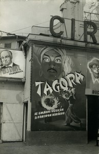 Hungary Tagora magician illusionist Circus Old photo 1958