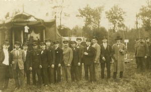 France North Group of Franco-Polish miners Old Photo c1930