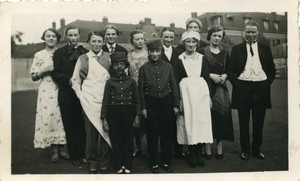 France North Dressed up group costumes Old Photo 1935