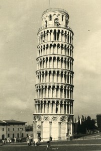Italy Leaning Tower of Pisa Campanile Old Amateur Photo snapshot 1962