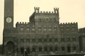 Italy Siena Palazzo Pubblico Old Amateur Photo snapshot 1962