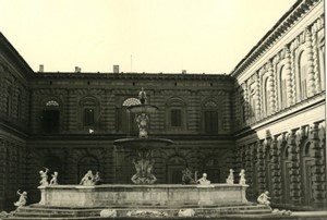 Italy Firenze Fontana del Carciofo fountain Old Amateur Photo snapshot 1962