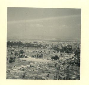 Greece Athens general view Old Amateur Photo snapshot 1962