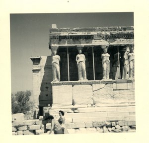 Grèce Athenes Érechthéion ancienne Photo Snapshot amateur 1962 #4