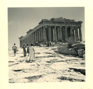 Grèce Athenes le Parthenon ancienne Photo Snapshot amateur 1962 #1