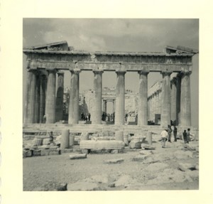 Grèce Athenes le Parthenon ancienne Photo Snapshot amateur 1962 #2