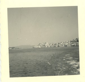 Greece Piraeus from the sea Old Amateur Photo snapshot 1962
