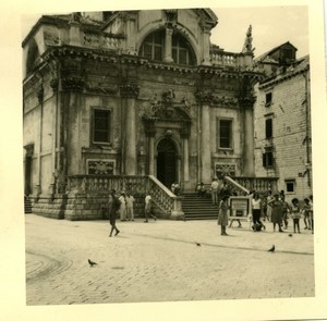 Croatia Dubrovnik St Blaise's Church Baroque Old Amateur Photo snapshot 1962