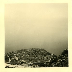 Croatia Dubrovnik view of Fort Imperial Old Amateur Photo snapshot 1962