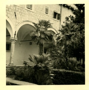 Croatie Dubrovnik Ile de Lokrum couvent des Benedictins ancienne Photo Snapshot amateur 1962 #1