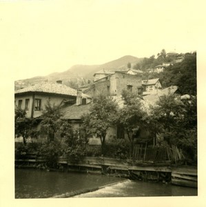 Bosnia Sarajevo Miljacka river Old Amateur Photo snapshot 1962