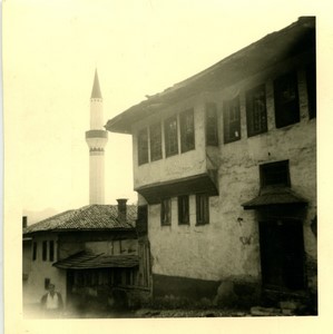 Bosnia Sarajevo Maison Turque et Mosquee ancienne Photo Snapshot amateur 1962