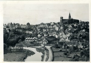 France Semur en Auxois Eglise ancienne Photo Snapshot amateur 1957