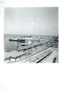 France/Algeria Oran harbour boats Old Amateur Photo snapshot 1957