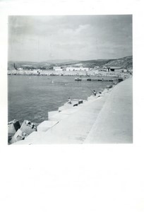 France/Algeria Arzew dike seaside Old Amateur Photo snapshot 1957
