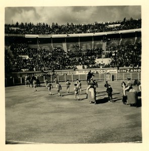 France/Algeria Oran Arena Corrida Old Photo snapshot 1957