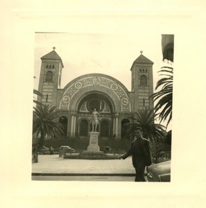 France/Algeria Oran Sacred Heart Cathedral Old Photo snapshot 1958 #1