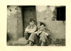 France/Algeria Oum Toub military soldiers 35e RI? Old Photo snapshot 1956