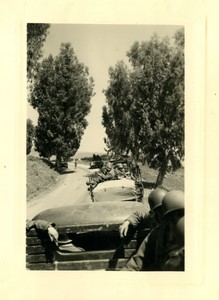 France/Algeria road to Oum Toub army convoy Military 35e RI? Photo snapshot 1956