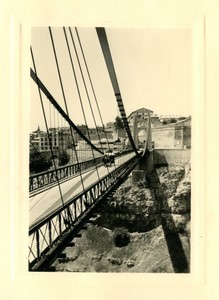 France/Algeria Constantine Sidi M'Cid suspension Bridge Photo snapshot 1957 #2