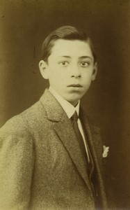 France Canteleu Boy Portrait R. Lefort Old Remy Real Photo Postcard RPPC 1924 #2