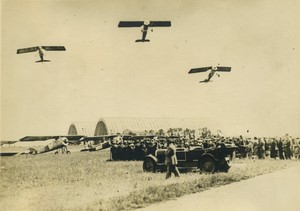 France French Aviation Airfield Morane Saulnier? Old Photo 1930