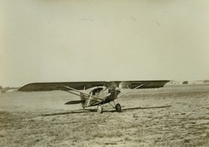 France le Bourget aviator Finat world record Aviation Old Photo Rol 1928