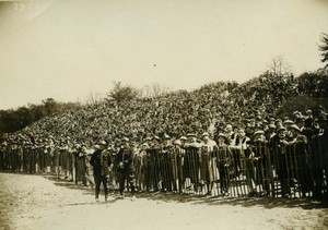 France Aviation meeting in Vincennes Spectators Crowd Old Photo Rol 1929