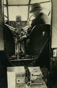 France Aviation Cockpit Sperry Auto pilot Old Photo Stella 1920's