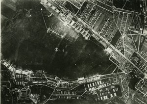 France Aviation Airfield Aerial View Old Photo 1930