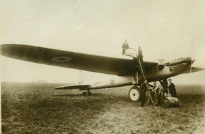 Cranwell airport Fairey Long-range Monoplane J9479 Old Photo Rol 1929