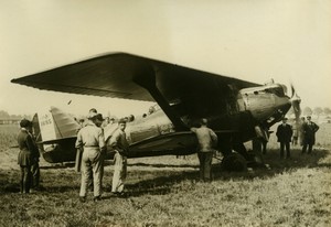 Le Bourget Costes Rignot distance record Breguet Aviation Old Photo Rol 1927 #3