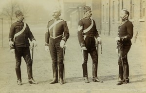 Royaume Uni Royal Bucks Hussars Lothian Berwickshire Worcestershire Straffordshire Yeomanry Ancienne Photo FGOS 1890